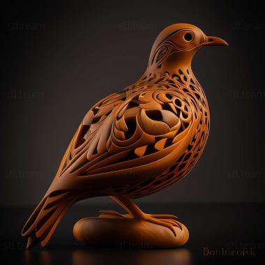 3D model Gallinago delicata (STL)